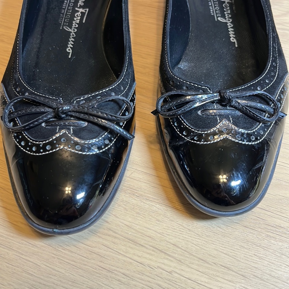 Ferragamo Leather Short Heels 6 1/2 B - Picture 4 of 7
